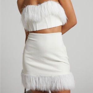 Showpo Rhaiza Two Piece Feather Set